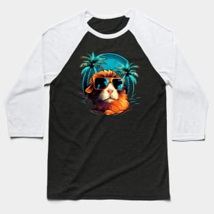 Retro Wave American Guinea Pig Good Vibes Shirt Baseball T-Shirt